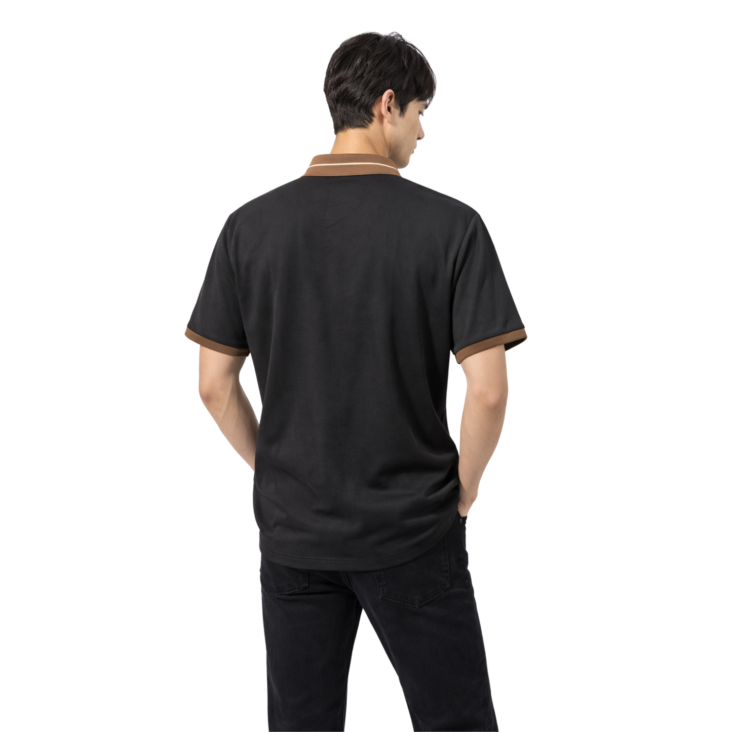 Polo Uomo Relax Fit con Colletto a Contrasto – Tessuto Elasticizzato