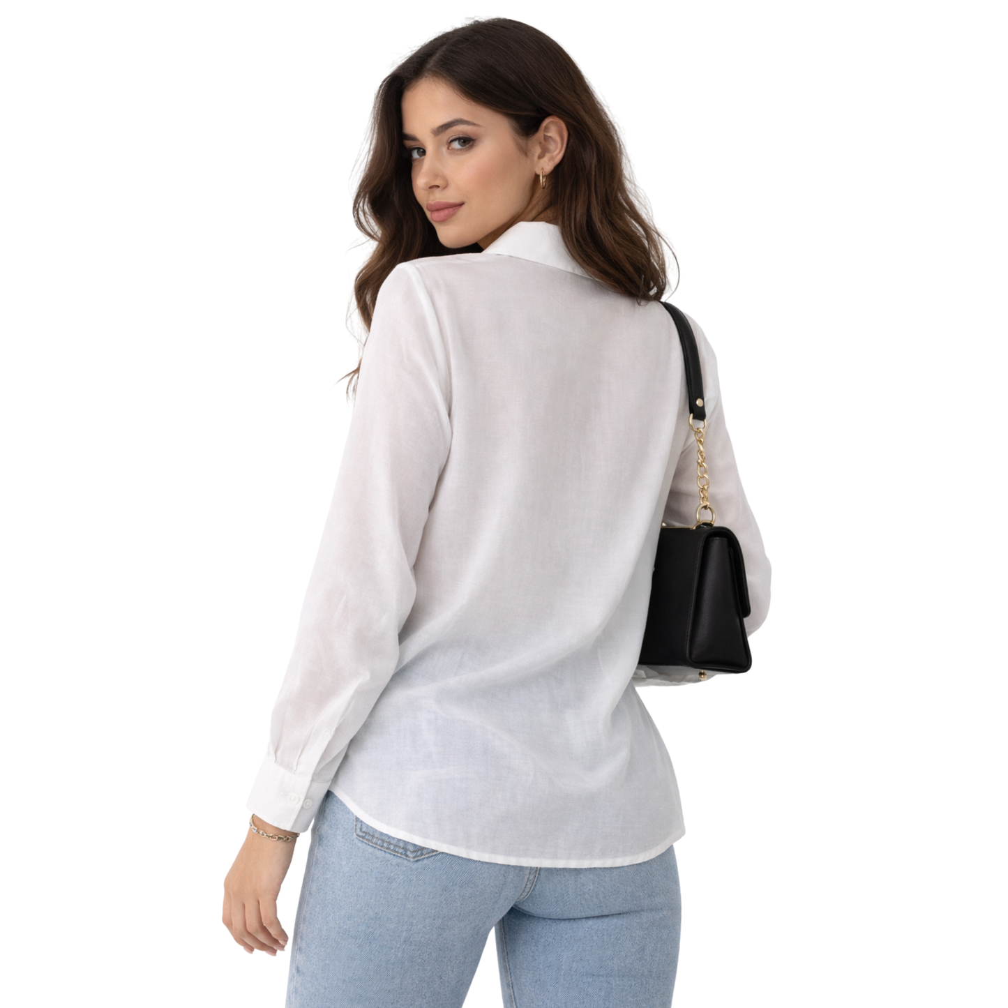 Camicia Donna Leggera Trasparente