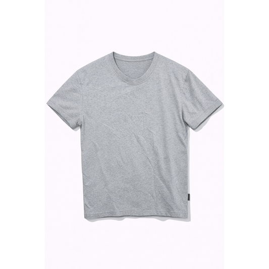 T-shirt Uomo Basic Grigia Cotone – Maglietta Casual Streetwear Comfort Fit