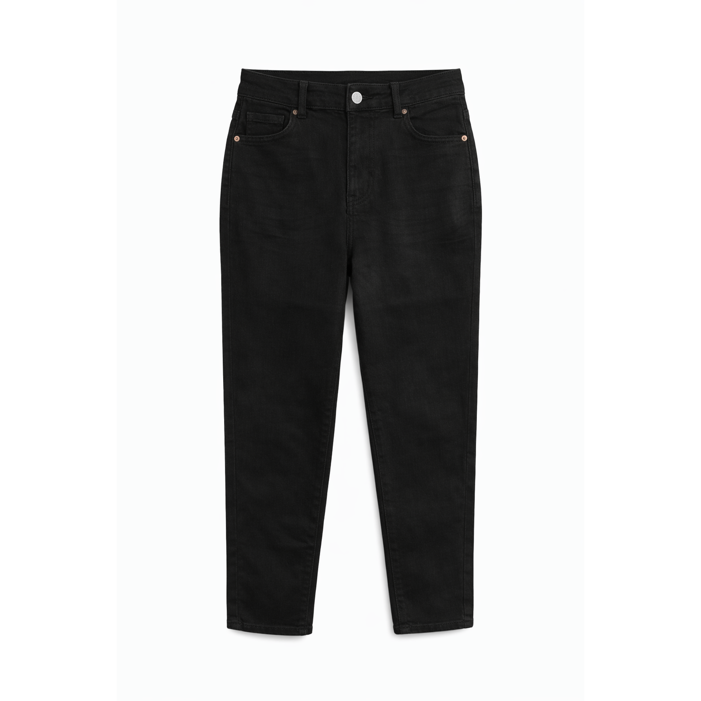 Jeans Donna Neri Mom Fit Vita Alta Elasticizzati – Taglie XS-XL