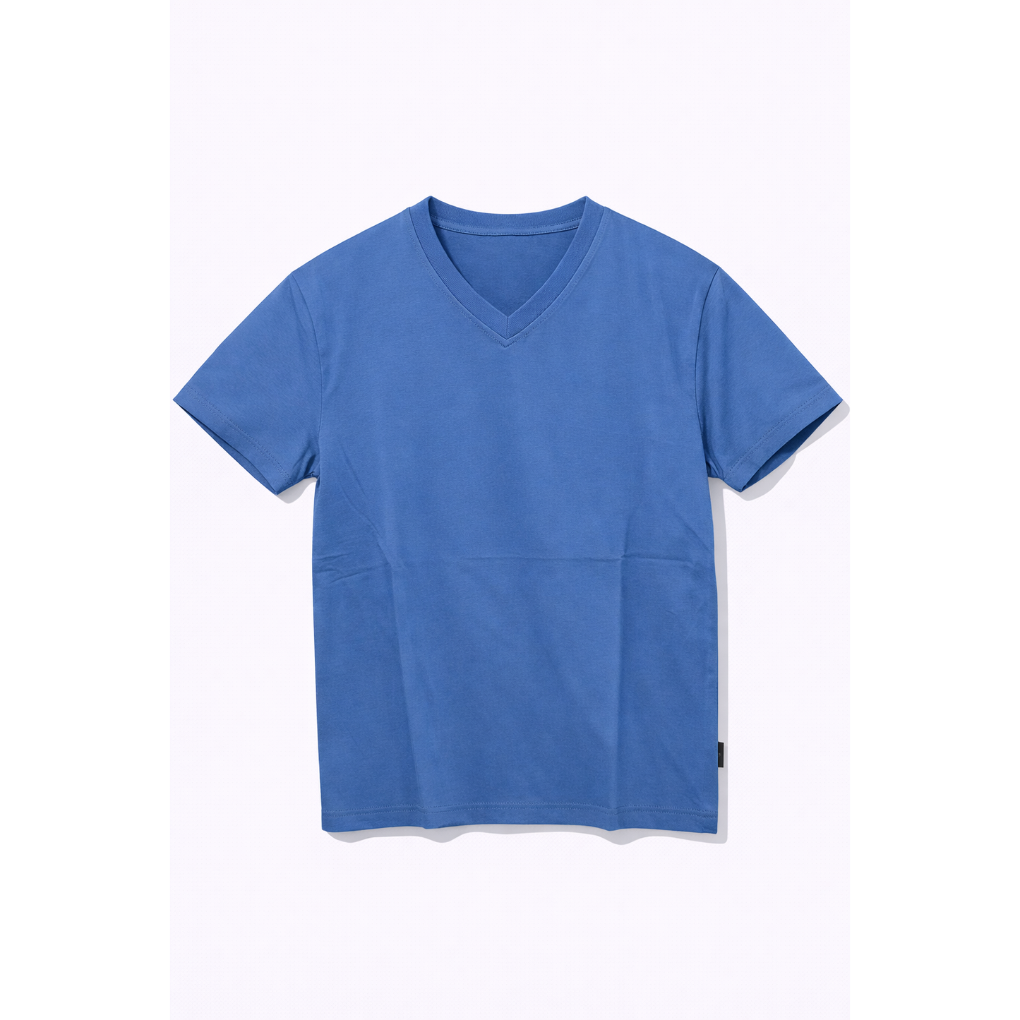 T-shirt Nera Uomo Basic Scollo a V – Maglietta Slim Fit Estiva Essenziale