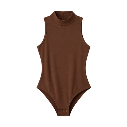Body smanicato collo alto