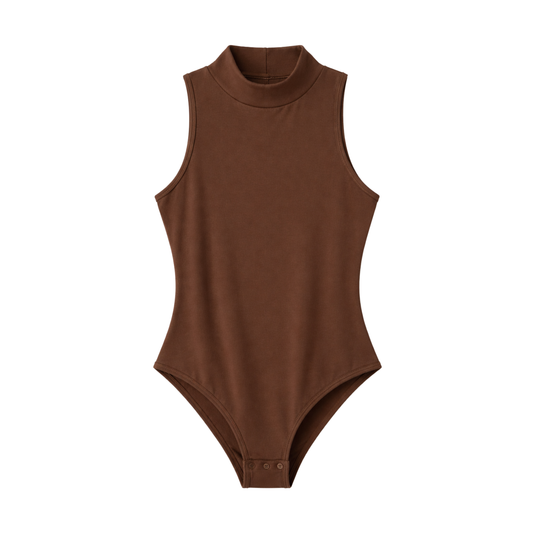 Body smanicato collo alto