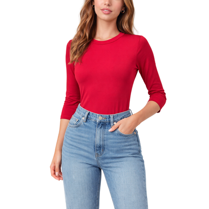 Body Donna Maniche 3/4 Elasticizzato