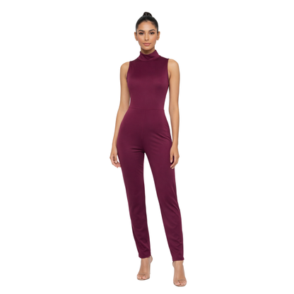 Tuta Donna Elegante con Collo Alto