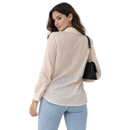 Camicia Donna Leggera Trasparente