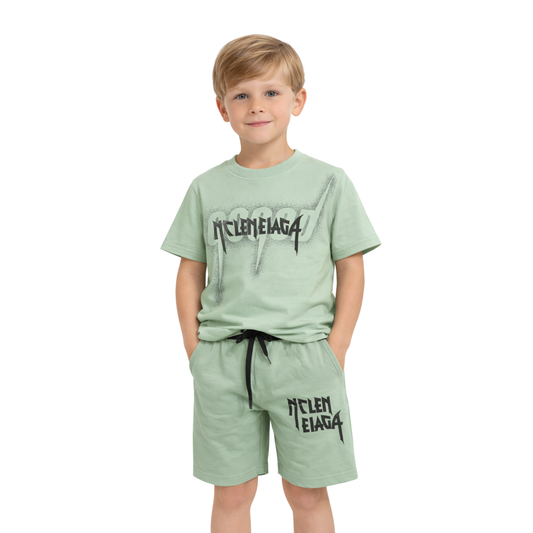 Completo Bambino T-Shirt e Shorts Streetwear