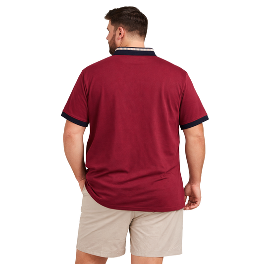 Polo Uomo Taglie Forti con Colletto Coreano