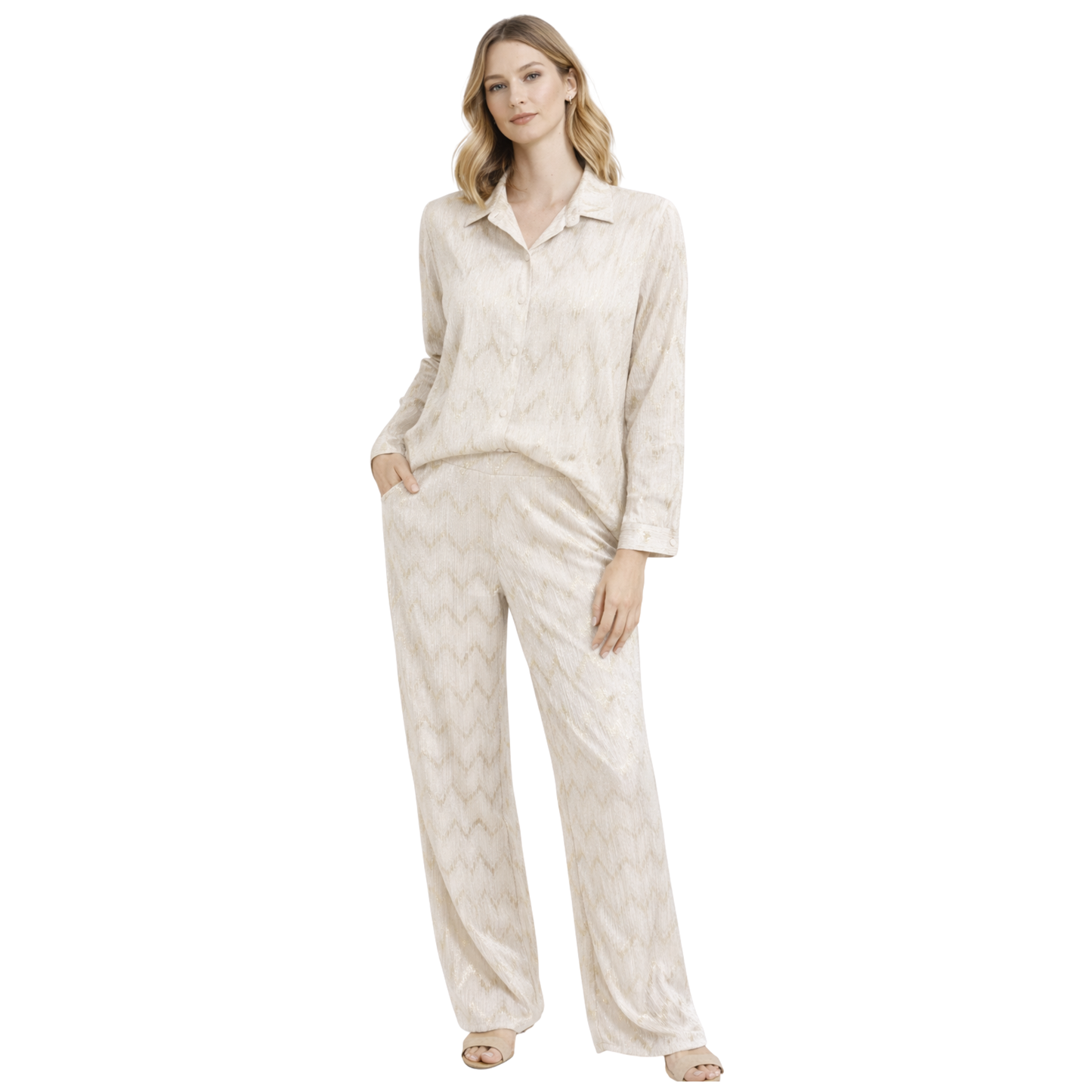 Completo Donna Elegante con Motivo Brillante