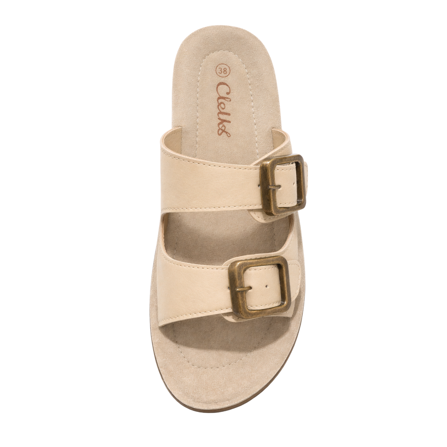 Sandali Donna con Doppia Fibia Regolabile e Zeppa Comfort