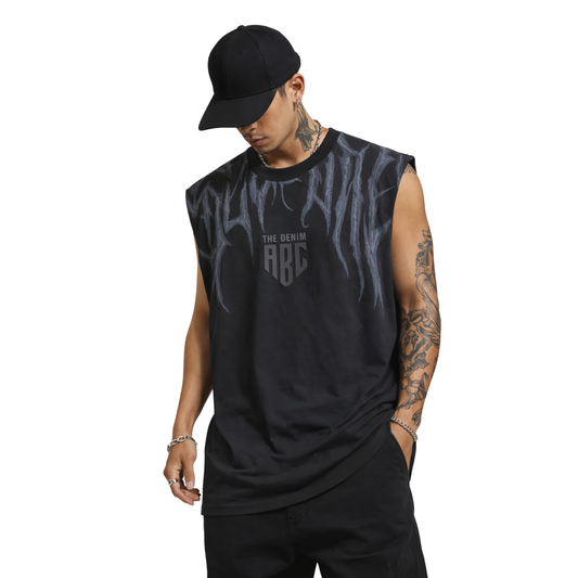 Canotta Uomo Minimal “Denim ABC”