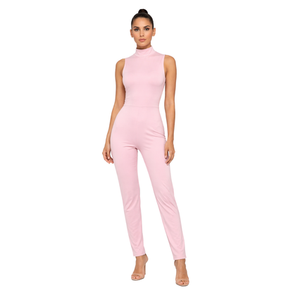 Tuta Donna Elegante con Collo Alto