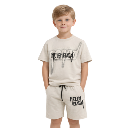 Completo Bambino T-Shirt e Shorts Streetwear