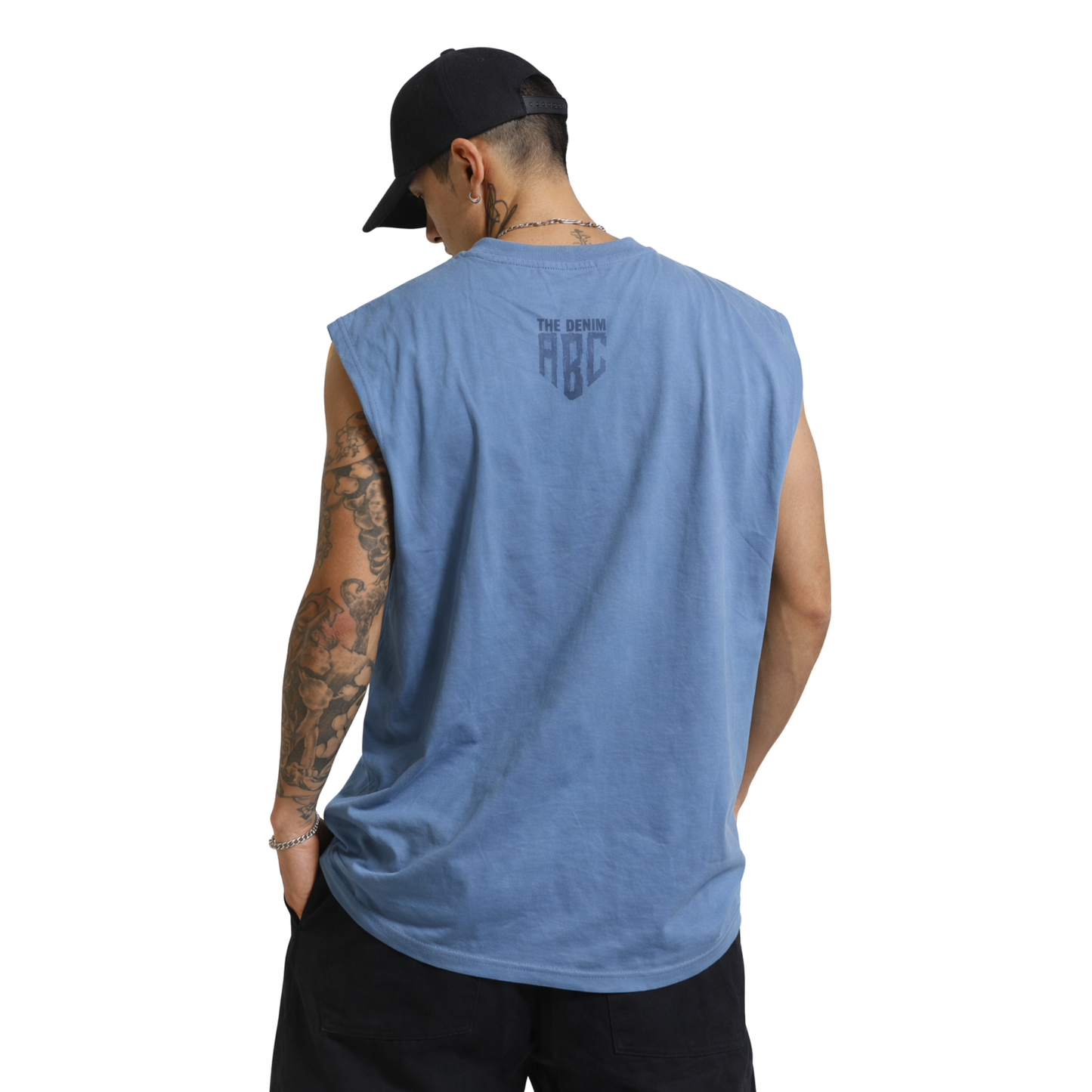 Canotta Uomo Minimal “Denim ABC”