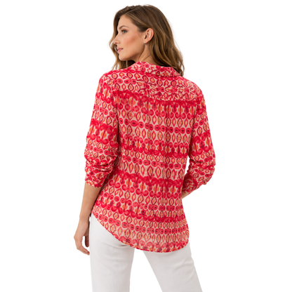 Camicia Donna Fantasia Morbida Fit Elegante Casual