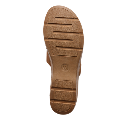Sandali Donna con Doppia Fibia Regolabile e Zeppa Comfort