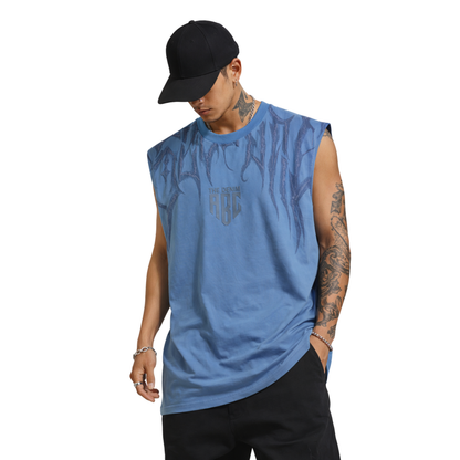 Canotta Uomo Minimal “Denim ABC”