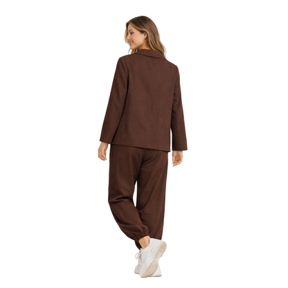Completo Donna Blazer Oversize con Pantaloni Jogger