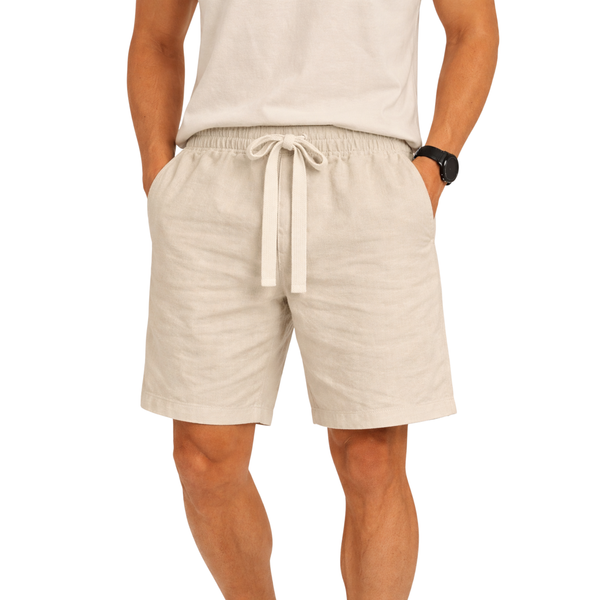 Pantaloncini Uomo in Lino con Coulisse – Shorts Estivi Leggeri