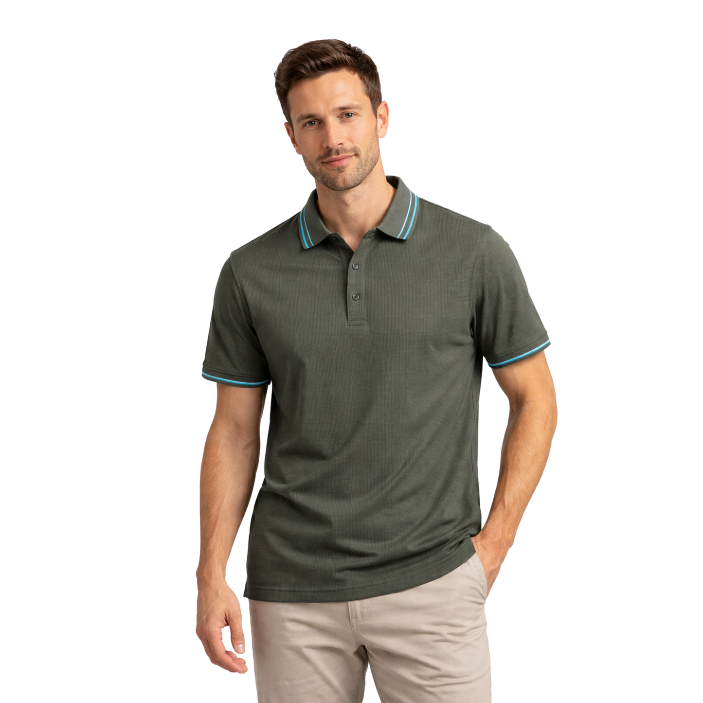 Polo Uomo Piqué Premium Manica Corta