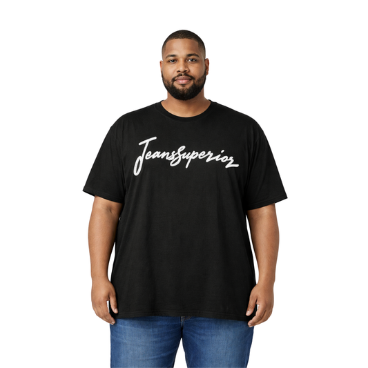 T-shirt uomo oversize con logo 3D traforato