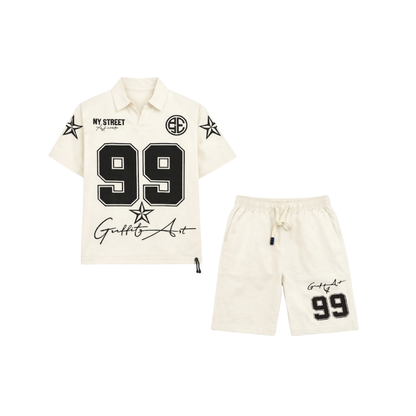 Completo Estivo Uomo Streetwear Set Maglia e Shorts Stile Grafico Casual