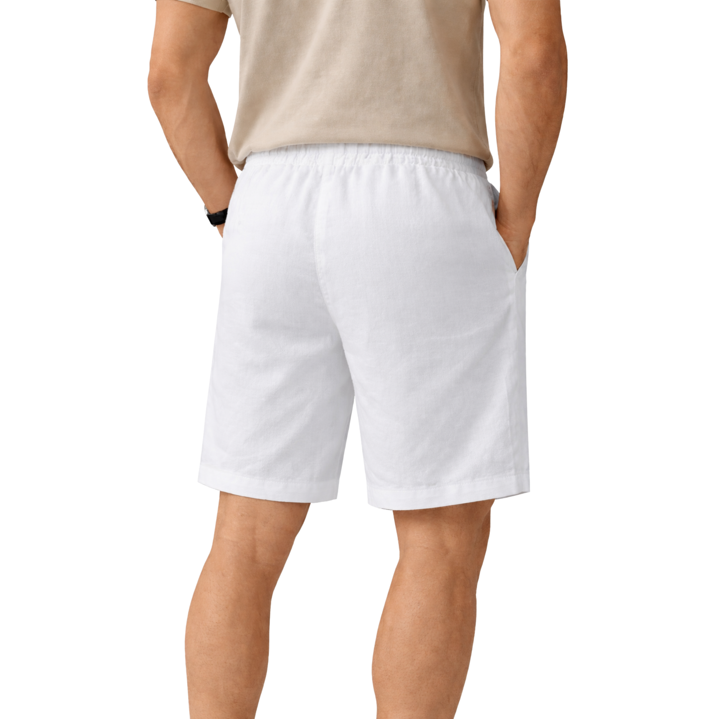 Pantaloncini Uomo in Lino con Coulisse – Shorts Estivi Leggeri