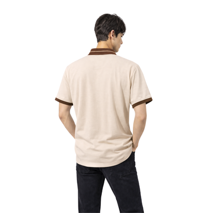 Polo Uomo Relax Fit con Colletto a Contrasto – Tessuto Elasticizzato