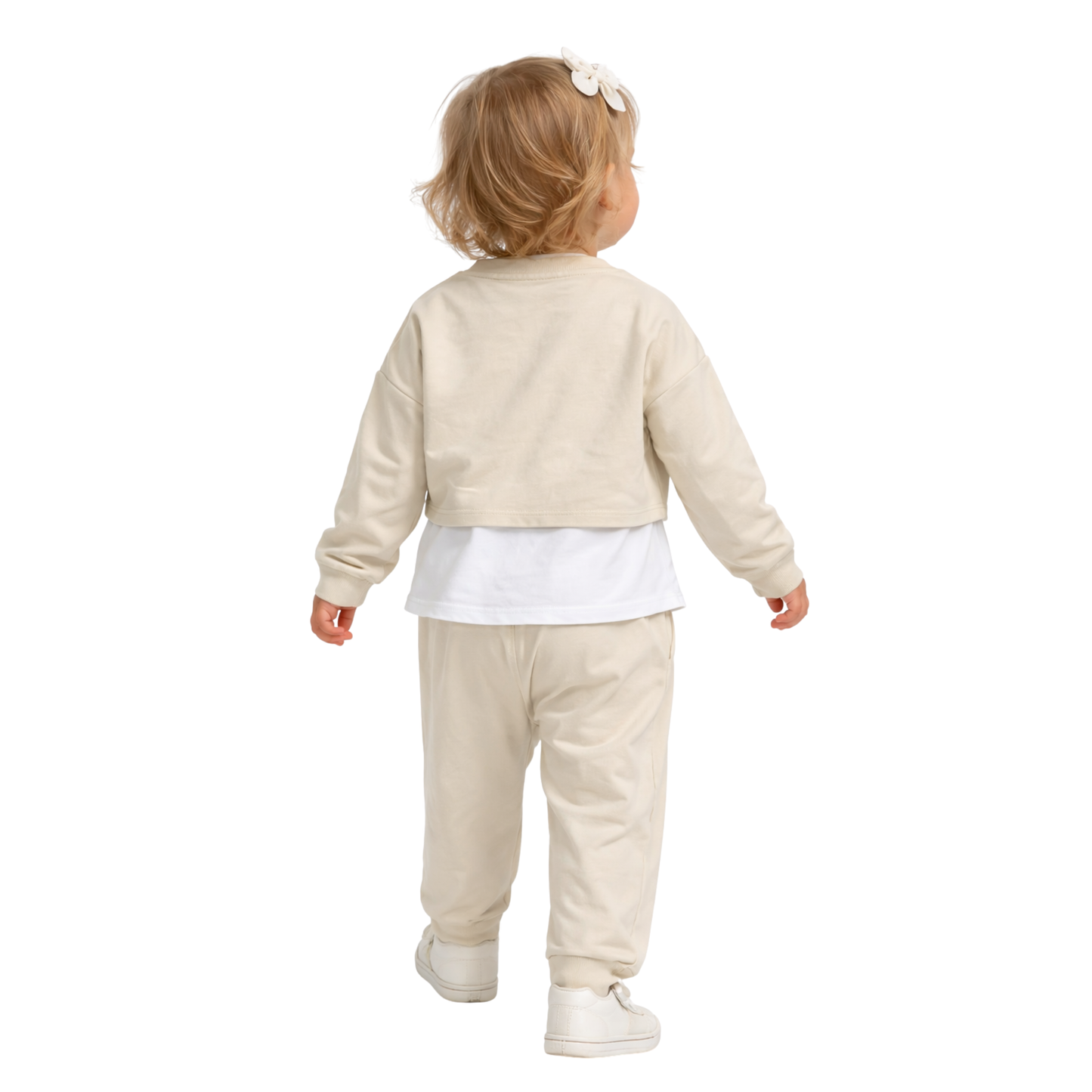 Completo Bambina 3 Pezzi Chicago con Strass e Pantaloni con Tasche
