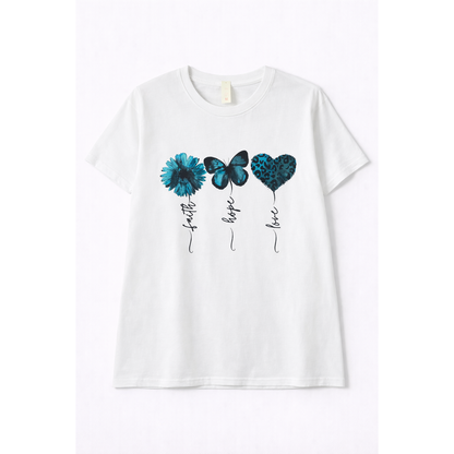 T-Shirt Bianca Donna – Collezione Stampe Fashion