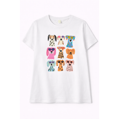 T-Shirt Bianca Donna – Collezione Stampe Fashion