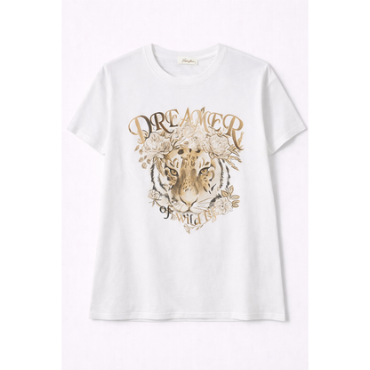 T-Shirt Bianca Donna – Collezione Stampe Fashion