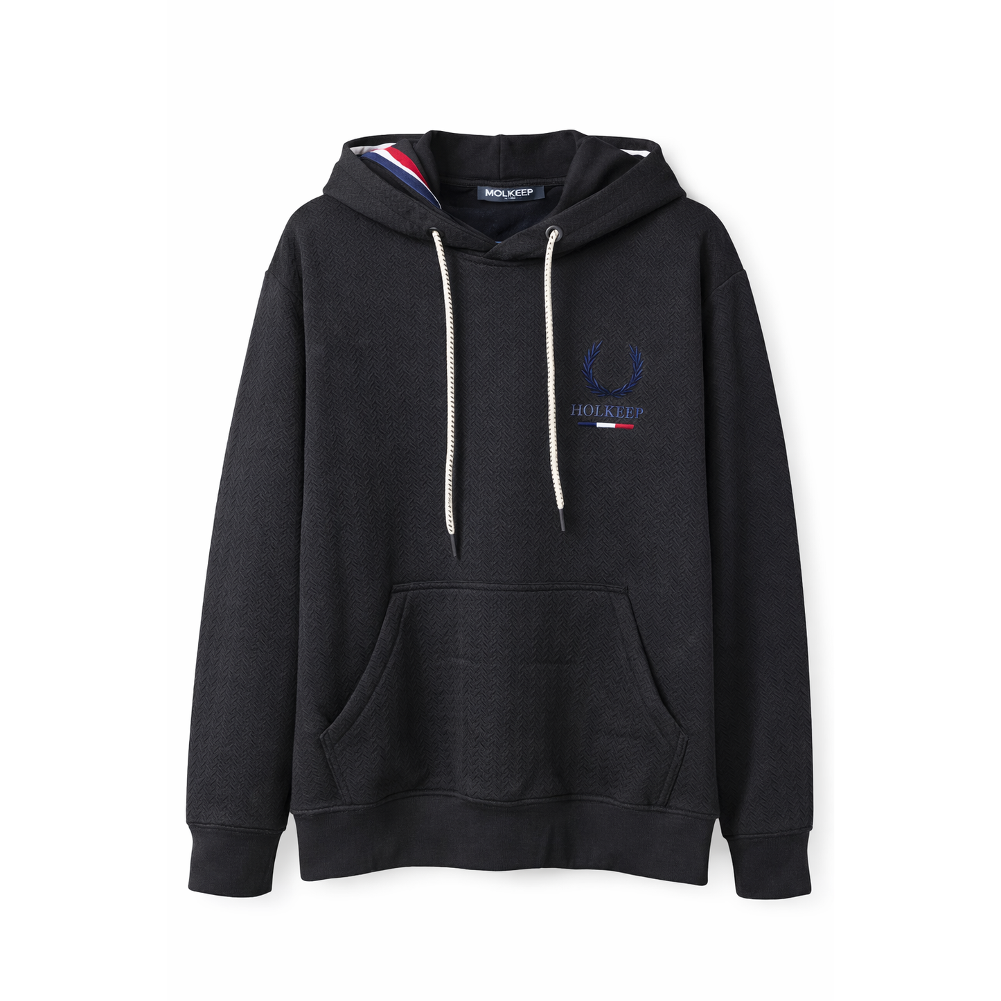 Felpa Hoodie HOLKEEP Textured – Uomo