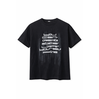 T-Shirt Uomo “Create Yourself” – Nera Streetwear