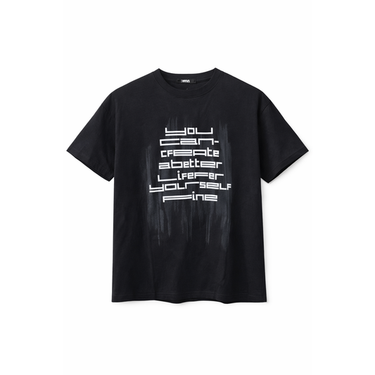 T-Shirt Uomo “Create Yourself” – Nera Streetwear
