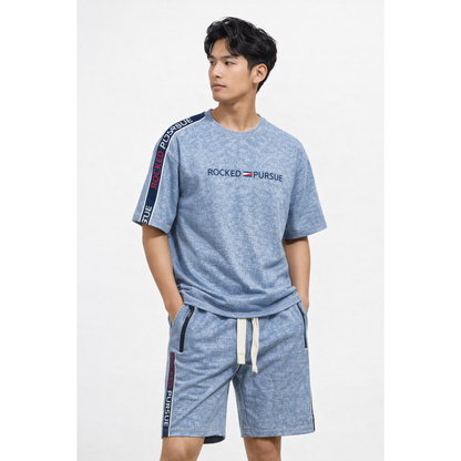 Completo Sportivo Uomo “Rocked Pursue” – T-Shirt + Shorts