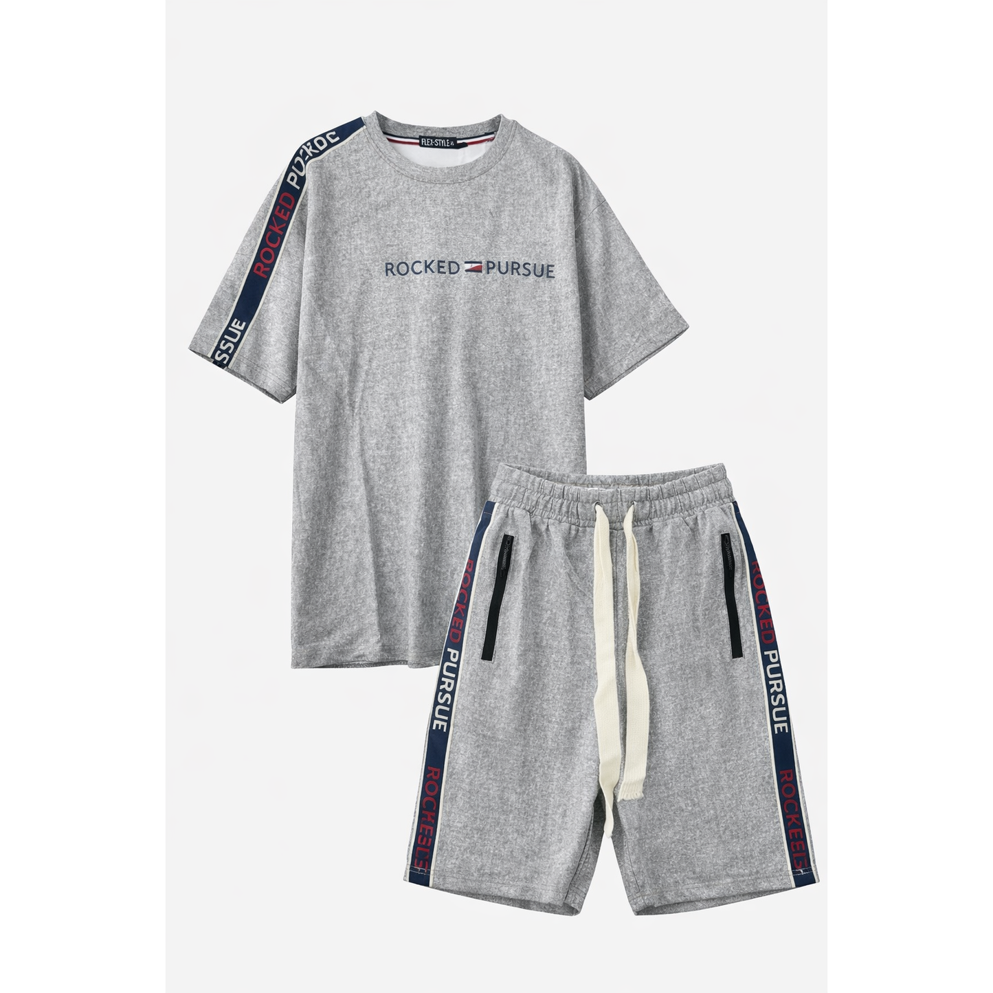 Completo Sportivo Uomo “Rocked Pursue” – T-Shirt + Shorts