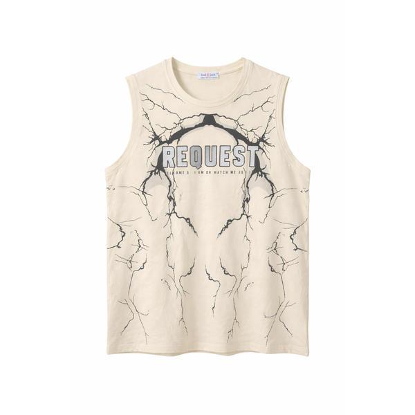 Canotta Uomo REQUEST Lightning – Tank Top Streetwear Estiva con Stampa Grafica