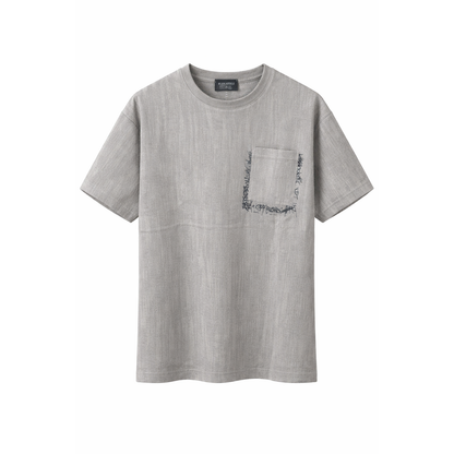 T-Shirt Urban Texture con Tasca Graffiti