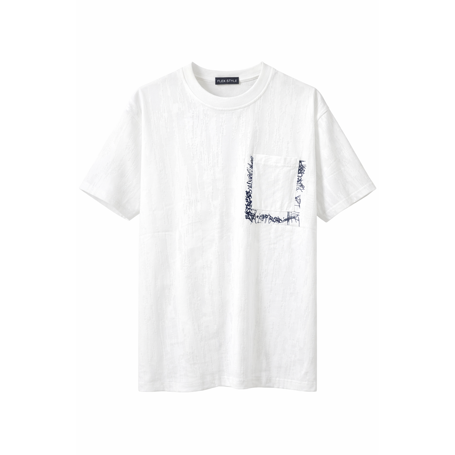 T-Shirt Urban Texture con Tasca Graffiti