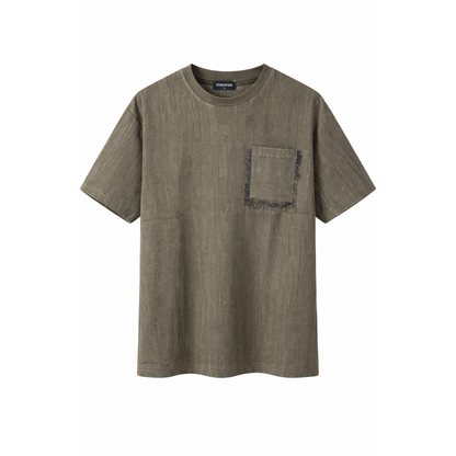 T-Shirt Urban Texture con Tasca Graffiti