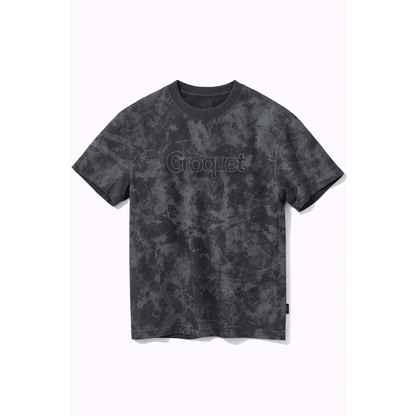 T-Shirt Uomo Tie Dye Beige Croquet – Maglietta Streetwear Estiva Oversize