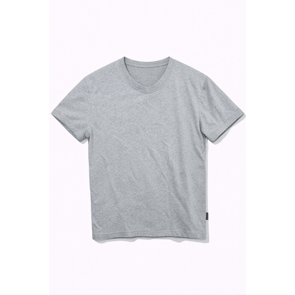 T-shirt Uomo Basic Grigia Cotone – Maglietta Casual Streetwear Comfort Fit