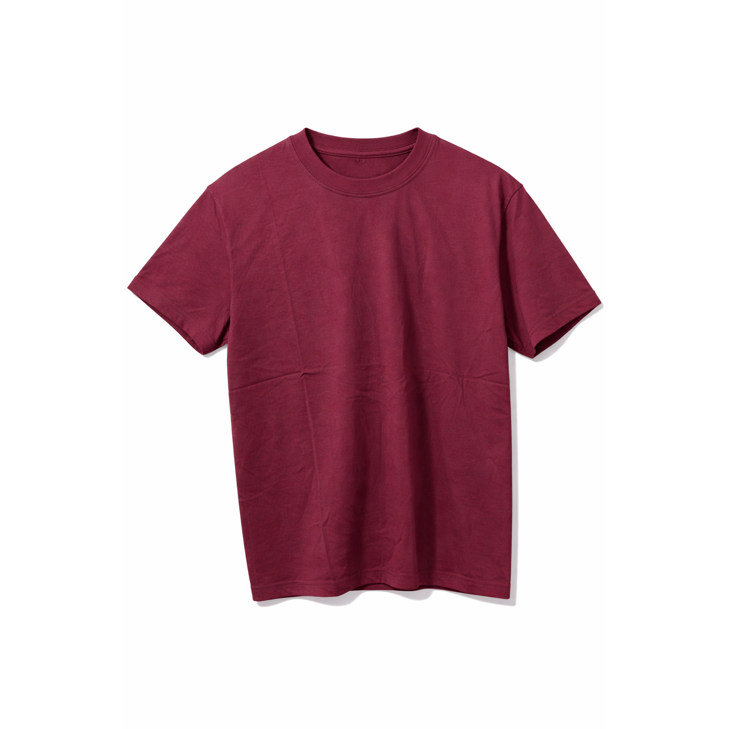 T-Shirt Uomo Bordeaux Basic Oversize – Maglietta Casual Streetwear Cotone Premium