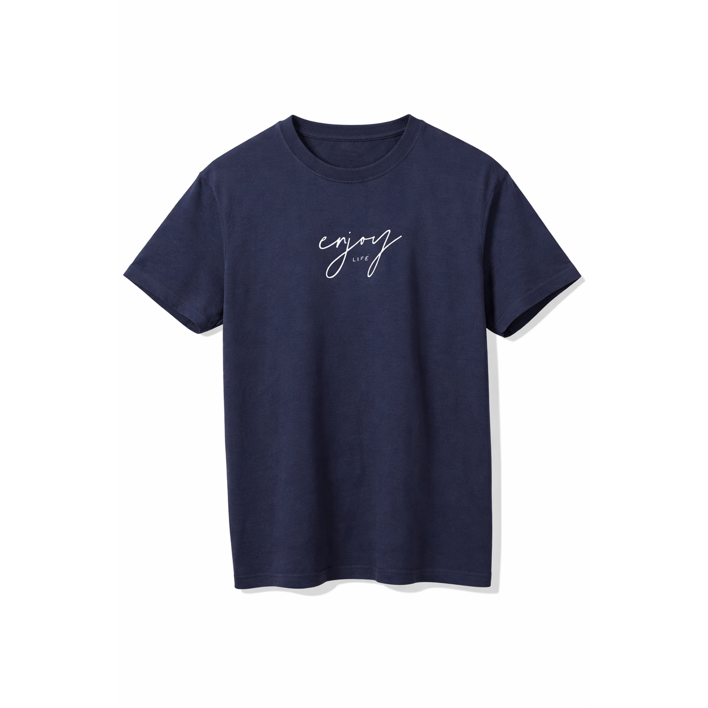 T-Shirt Uomo Minimal “Enjoy Life” – Maglietta Cotone Casual Streetwear Estiva