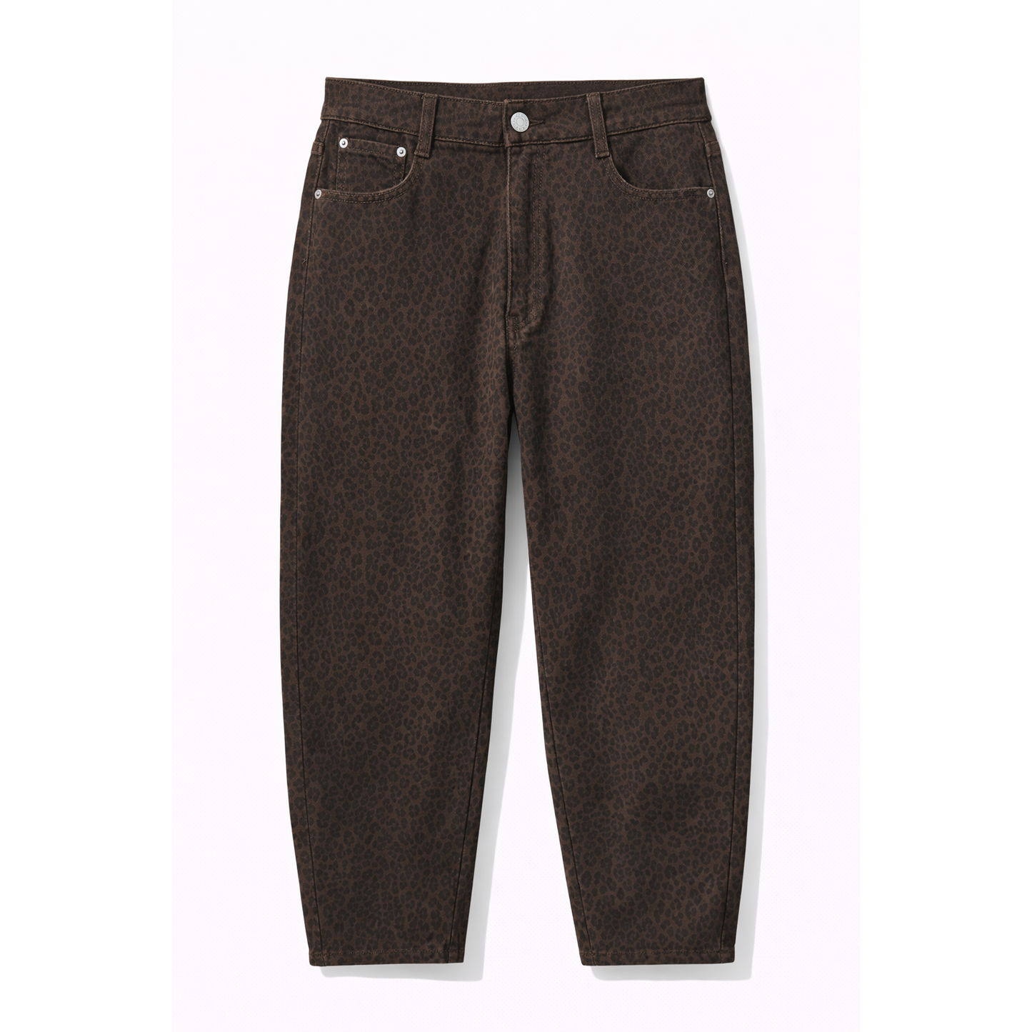 Jeans Donna Leopardati Push Up Vita Alta – Pantaloni Denim Trendy Animalier