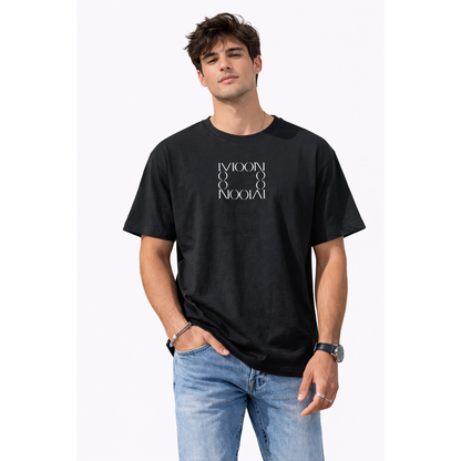 T-Shirt Uomo Oversize Minimal “Moon” – Cotone Premium Streetwear Estate