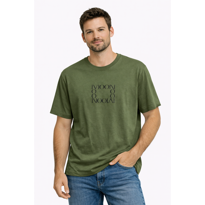 T-Shirt Uomo Oversize Minimal “Moon” – Cotone Premium Streetwear Estate
