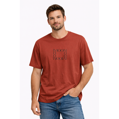 T-Shirt Uomo Oversize Minimal “Moon” – Cotone Premium Streetwear Estate