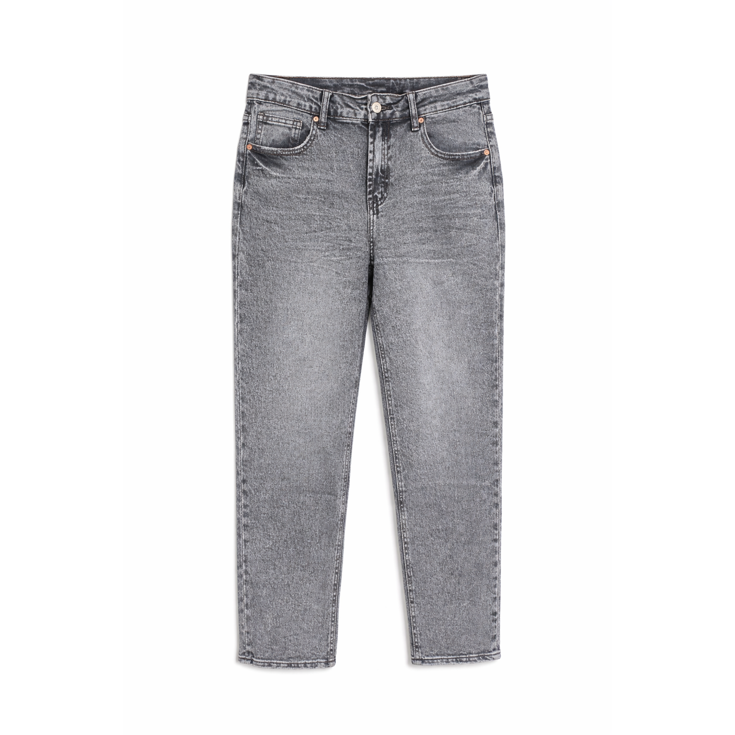 Jeans Donna Grigio Lavato Straight Fit Vita Alta – Denim Estivo Casual XS-L